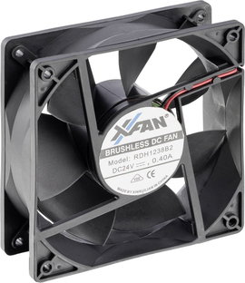 X-Fan RDH1238S Axiális ventilátor 24 V/DC 217.8 m³/óra (H x Sz x Ma) 120 x 120 x 38 mm