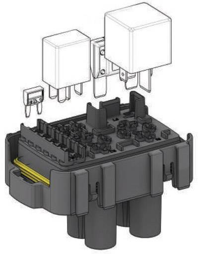 MTA Fuse/Relay Hol Maxi Micro Relay WP Biztosíték-/relétartó 1 db