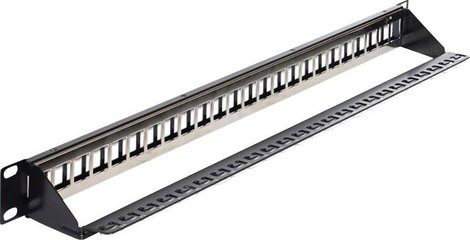 Delock 43277 24 port Hálózati patchpanel 483 mm (19) Szereletlen 1 ME 2. kép