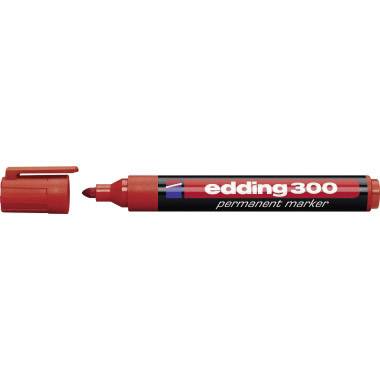 Edding edding 300 4-300002 Permanent marker Piros Vízálló: Igen