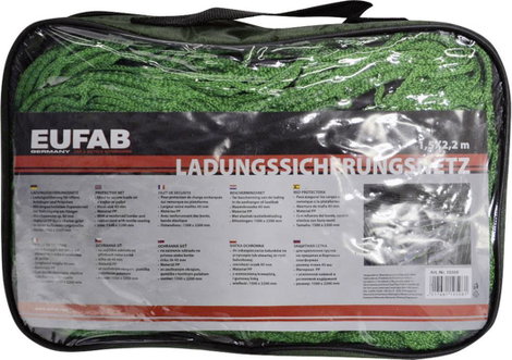 Eufab 10508 Utánfutó háló (H x Sz) 1.5 m x 2.2 m gumi szorítópánttal 2. kép