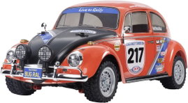 Tamiya 1:10 RC modellautó Elektro Közúti modell VW Beetle Rallye Brushed 4WD építőkészlet MF-01X