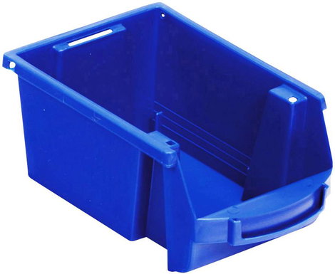 VISO SPACY2B Nyitott tárolódobozok Viso (Sz x Ma x Mé) 101 x 70 x 157 mm Kék 1 db 2. kép
