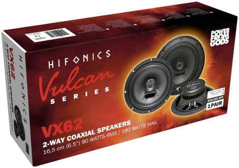 Hifonics VX-62 2 utas koaxiális beépíthető hangszóró 180 W Tartalom: 1 pár 2. kép