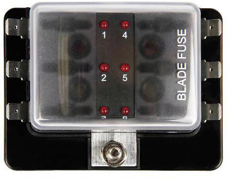 SecoRüt FHA506 LED Áramkörelosztó Lapos biztosíték Pólusszám 6 30 A 1 db 4. kép