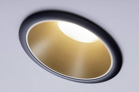 Paulmann 93403 Cole Coin Beépíthető lámpa LED 6 W Fekete, Arany 7. kép
