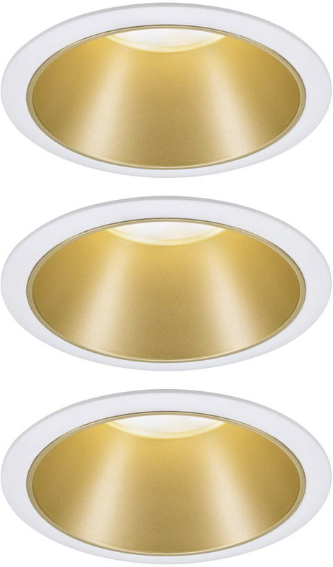 Paulmann 93406 Cole Coin Beépíthető lámpa 3 részes készlet LED 6.50 W Fehér, Arany 9. kép
