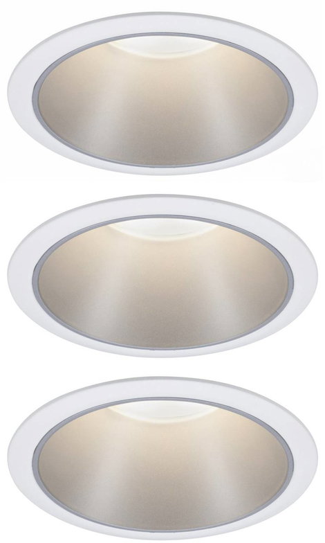 Paulmann 93410 Cole Coin Beépíthető lámpa 3 részes készlet LED 6 W Fehér, Ezüst 8. kép