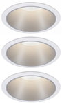 Paulmann 93410 Cole Coin Beépíthető lámpa 3 részes készlet LED 6 W Fehér, Ezüst 8. bélyegkép
