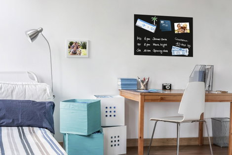 BE! Board Üveg-mágneses tábla B1201 Fekete (Sz x Ma) 60 cm x 40 cm B1201 5. kép