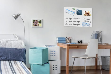 BE! Board Üveg-mágneses tábla B1200 Fehér (Sz x Ma) 60 cm x 40 cm B1200 3. kép