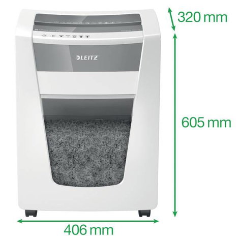 Leitz IQ Home Office Slim P-4 Iratmegsemmisítő Részecskevágás 4 x 28 mm 23 l Lapok száma (max.): 10  4. kép