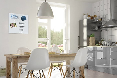 BE! Board Üveg-mágneses tábla B1100 Fehér (Sz x Ma) 45 cm x 45 cm B1100 7. kép
