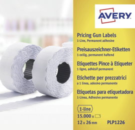 Avery-Zweckform Ár etikett PLP1226 Véglegesen tapadó Etikett szélesség: 26 mm Etikett magasság: 12 m