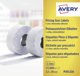 Avery-Zweckform Ár etikett PLR1226 Leoldható Etikett szélesség: 26 mm Etikett magasság: 12 mm Fehér 