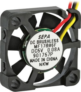 SEPA MF17B05FSE Axiális ventilátor 5 V/DC 1.1 m³/óra (H x Sz x Ma) 17 x 17 x 4.5 mm