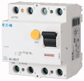Eaton 187456 PFIM-40/4/003-G/F FI védőkapcsoló Kevert frekvenciához G/F 4 pólusú 40 A 0.03 A 230 V