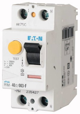 Eaton 187449 PFIM-25/2/003-G/F FI védőkapcsoló Kevert frekvenciához s 2 pólusú 25 A 0.03 A 230 V