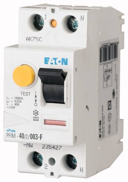 Eaton 187449 PFIM-25/2/003-G/F FI védőkapcsoló Kevert frekvenciához s 2 pólusú 25 A 0.03 A 230 V