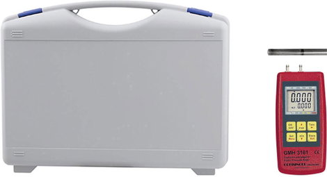 Greisinger GMH3161-13-WPD5 Nyomásmérő Kalibrált (ISO) Légnyomás, Nem agresszív gázok, Korrozív gázok