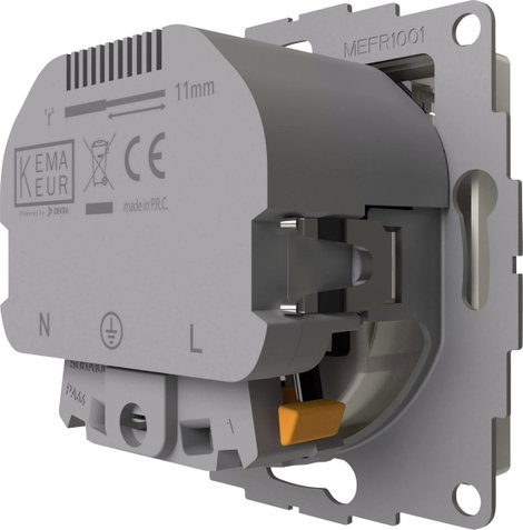 2USB 2U-449276 Süllyeszthető dugalj VDE, USB-vel, Gyermekvédelem IP20 Tiszta fehér, Fényes effekt 6. kép