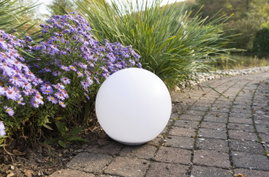 Heitronic Napelemes dekorációs világítás Globo 37234 Napenergiás gömb LED 0.4 W RGBW Fehér