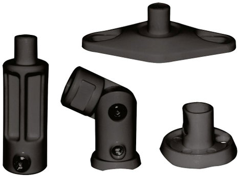 Neomounts SPEAKER-W100BLACK Hangfal mennyezeti tartó Dönthető Padló/mennyezet távolsága (max.): 14.2 2. kép