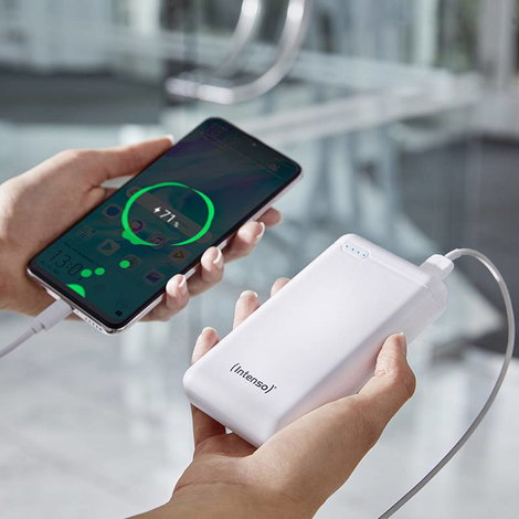 Intenso XS20000 Powerbank 20000 mAh LiPo Fehér állapotjelző 2. kép