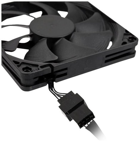 Noctua NF-A9x14 PWM chromax.black.swap Számítógépház ventilátor Fekete (Sz x Ma x Mé) 92 x 92 x 14 m 3. kép