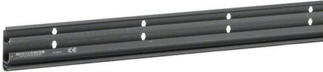 SL200551 Elektromos vezetékcsatorna rendszer SL, bodemprofiel 20x55 mm, zwart Szegélyléc 2000 mm Fek