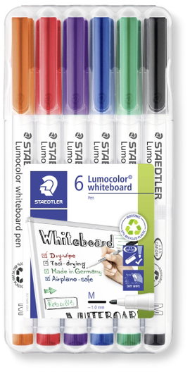 Staedtler Lumocolor 301 WP6 Táblafilc Különböző színek (színválasztás nem lehetséges) 1 db
