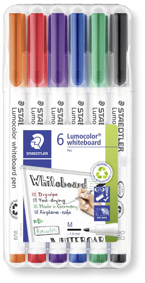 Staedtler Lumocolor 301 WP6 Táblafilc Különböző színek (színválasztás nem lehetséges) 1 db