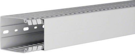 Hager HA780060 Kábelvezető csatorna (H x Sz x Ma) 2000 x 60 x 80 mm 1 db Világosszürke (fémes)