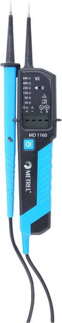 Metrel MD 1160 Kétpólusú feszültségvizsgáló CAT III 1000 V, CAT IV 600 V LCD, Akusztikus bélyegkép