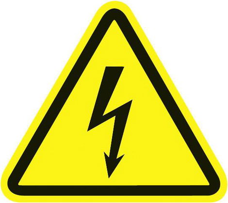 Figyelmeztető tábla Figyelmeztetés elektromos feszültségre Műanyag HellermannTyton WS1-A-150-YE-150- 2. kép