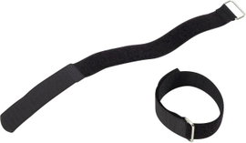 Adam Hall VR4040BLK Tépőzár kábelkötegelő Pánttal Bolyhos és horgos fél (H x Sz) 400 mm x 38 mm Feke