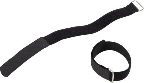 Adam Hall VR4040BLK Tépőzár kábelkötegelő Pánttal Bolyhos és horgos fél (H x Sz) 400 mm x 38 mm Feke