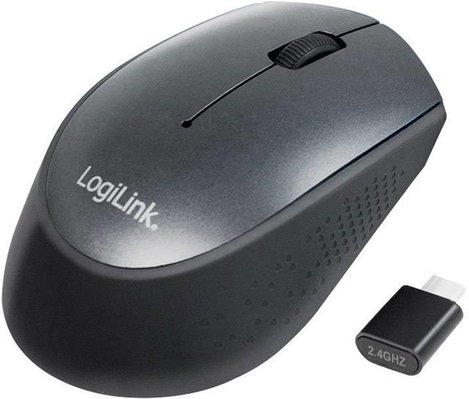 LogiLink ID0160 WLAN egér Rádiójel vezérlésű Optikai Fekete 3 Gombok 1200 dpi 2. kép