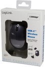 LogiLink ID0160 WLAN egér Rádiójel vezérlésű Optikai Fekete 3 Gombok 1200 dpi 3. bélyegkép