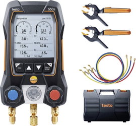 Hűtőközeg mérőkészülék készlet, testo 550 Smart Set