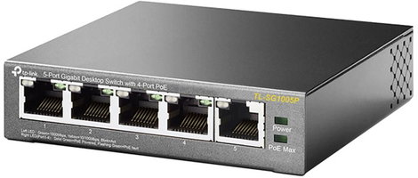 Hálózati switch 5 port PoE funkció, TP-LINK TL-SG1005P 2. kép