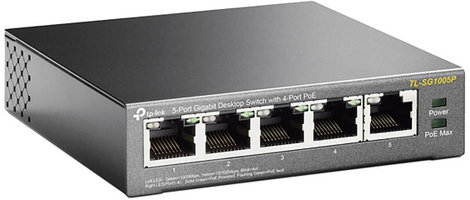 Hálózati switch 5 port PoE funkció, TP-LINK TL-SG1005P 4. kép