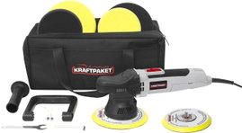 Dino KRAFTPAKET Exzenterpoliermaschine 230 V 650 W 1600 - 6400 U/min 125/150 mm 9mm Hub 640296 Excen