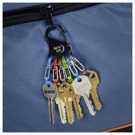 NITE Ize Kulcstartó karabiner KLKP-01-R3 Nite Ize Fekete, Türkiz, Narancs, Szürke, Zöld 1 db 13. kép