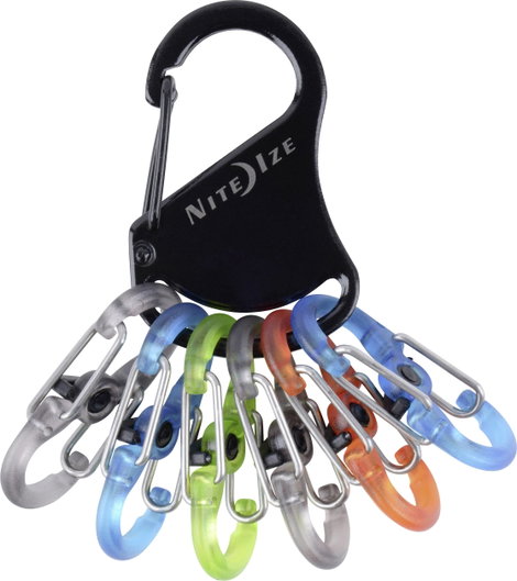 NITE Ize Kulcstartó karabiner KLKP-01-R3 Nite Ize Fekete, Türkiz, Narancs, Szürke, Zöld 1 db 15. kép