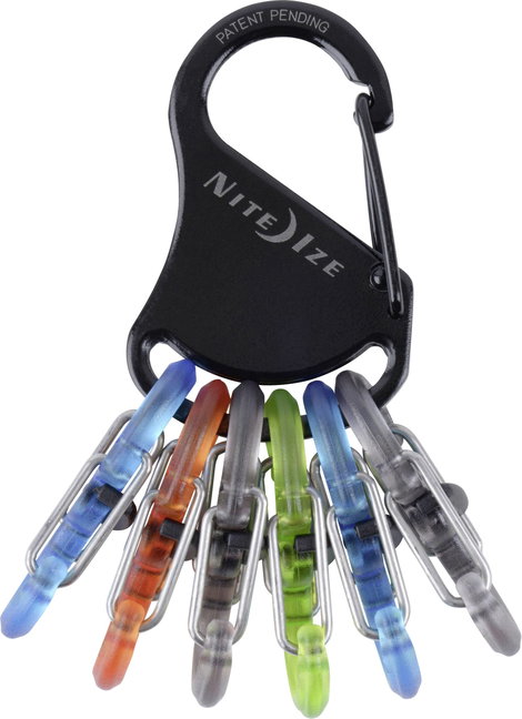NITE Ize Kulcstartó karabiner KLKP-01-R3 Nite Ize Fekete, Türkiz, Narancs, Szürke, Zöld 1 db 16. kép