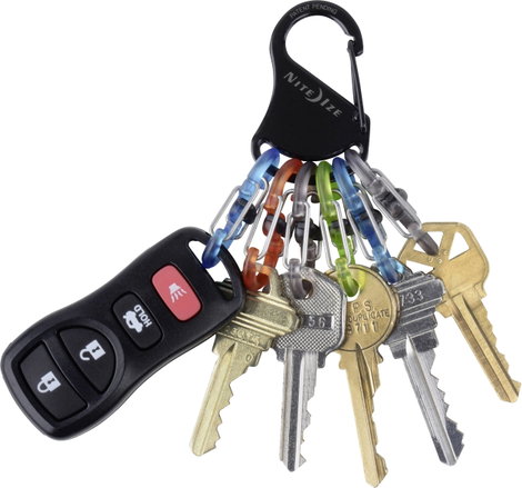 NITE Ize Kulcstartó karabiner KLKP-01-R3 Nite Ize Fekete, Türkiz, Narancs, Szürke, Zöld 1 db 18. kép