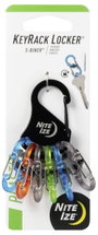 NITE Ize Kulcstartó karabiner KLKP-01-R3 Nite Ize Fekete, Türkiz, Narancs, Szürke, Zöld 1 db 8. bélyegkép