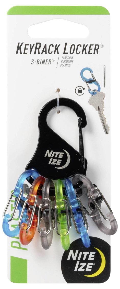 NITE Ize Kulcstartó karabiner KLKP-01-R3 Nite Ize Fekete, Türkiz, Narancs, Szürke, Zöld 1 db 8. kép