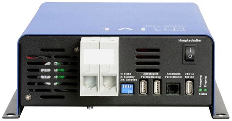 IVT Inverter DSW-1200/12 V FR 1200 W 12 V/DC - 230 V/AC, 5 V/DC Távirányítható 4. kép